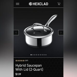 Well used hexclad pot
